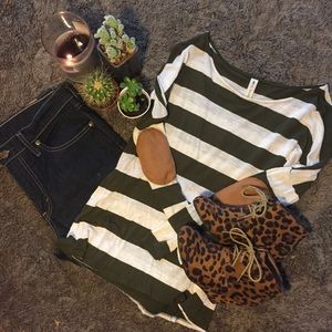 Loose Fitting Striped Shirt